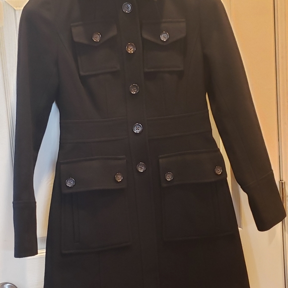 Banana Republic Black Wool Coat - Picture 1 of 5